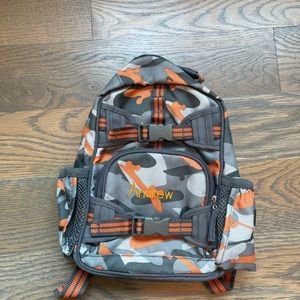Mini pottery barn camo backpack